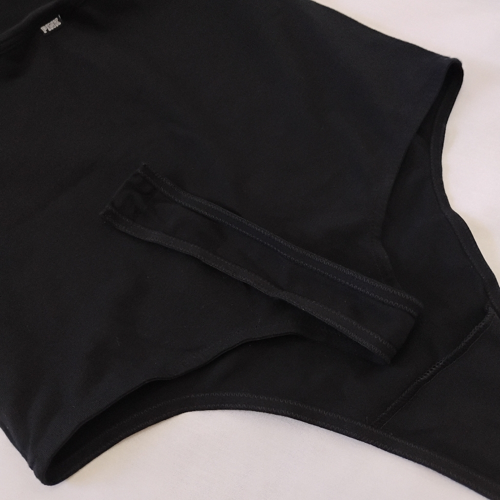 Women's Size M PINK Victoria's Secret Black "Game On" Football Sports Bodysuit - Picture 12 of 15